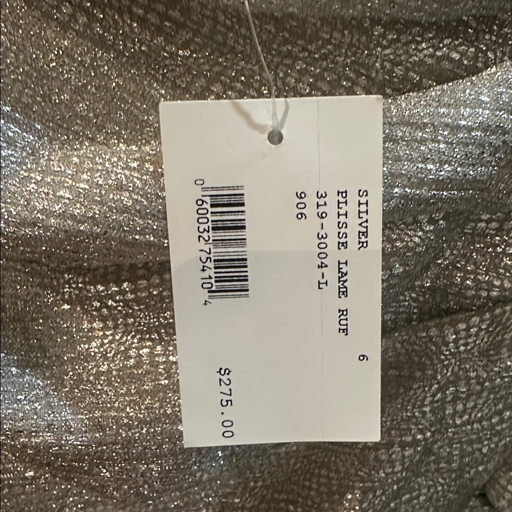 New with tags! Jonathan Simkhai silver ruffled skirt size 6 - Picture 8 of 8